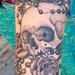 Tattoos - Kellies Skull and Roses Tattoo - 93381